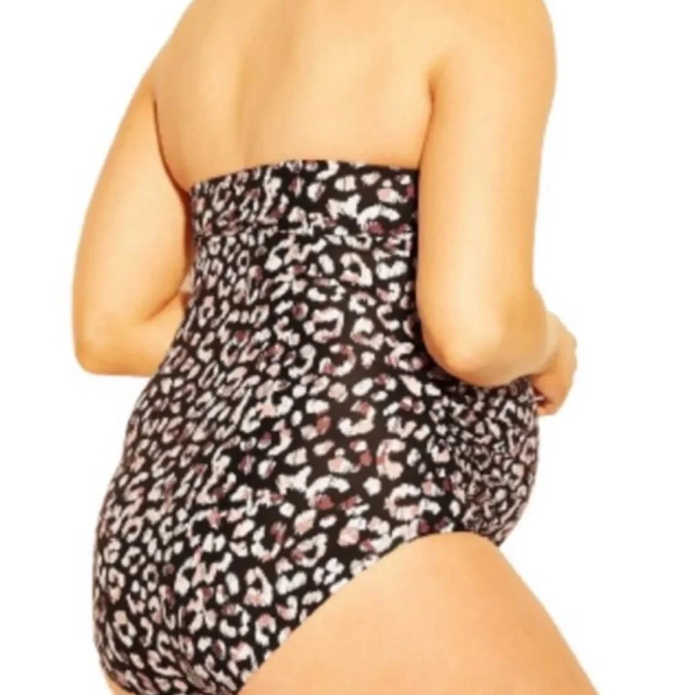 Isabel Maternity Animal Print Bathing Suit - Picture 2 of 5